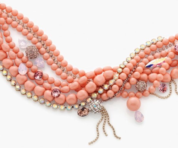 粉红珊瑚水晶珍珠柔美复古搭配